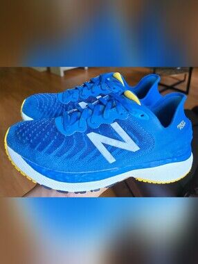 Sz 2.5 Little Kids NEW BALANCE FRESH FOAM 860v11 'Oxygen Blue/Helium/Harvest Gol